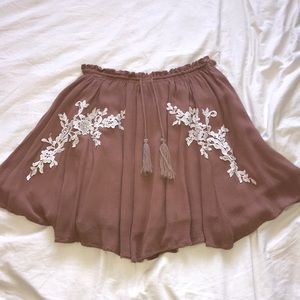 Everly Rose Brown Skirt